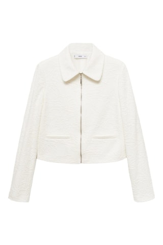 Veste texturée coton - Écru