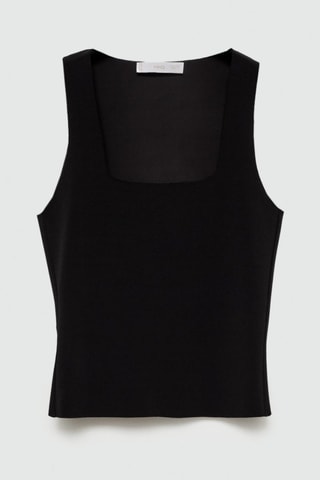 Top bretelles larges - Noir