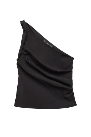 Top asymétrique - Noir