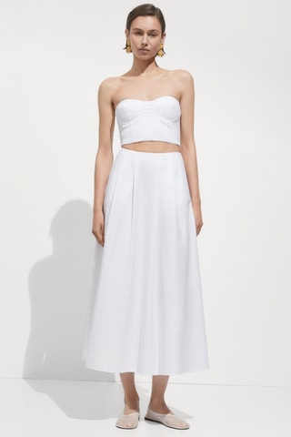 Crop top bustier - Blanc
