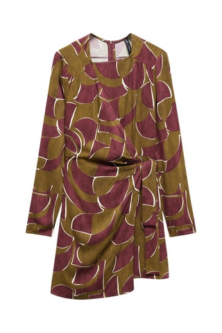 Robe cache-coeur noeud - Bordeaux