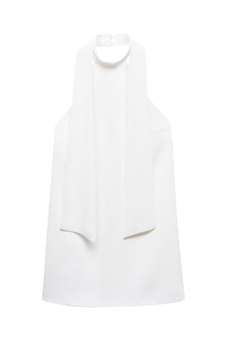Robe emmanchures américaines dos nu - Blanc cassé