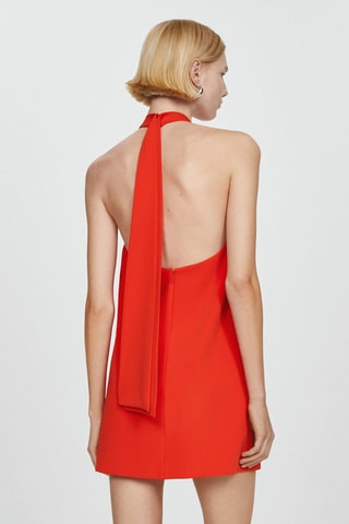 Robe emmanchures américaines dos nu - Rouge