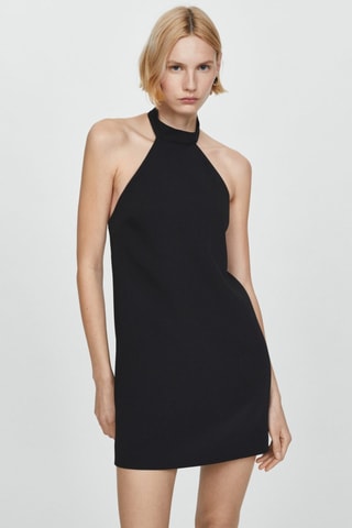 Robe emmanchures américaines dos nu - Noir