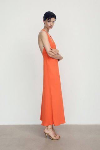 Robe dos croisé - Orange