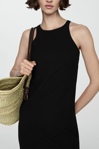 Robe midi ouveœure - Noir