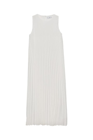 Robe évasée plissée - Blanc