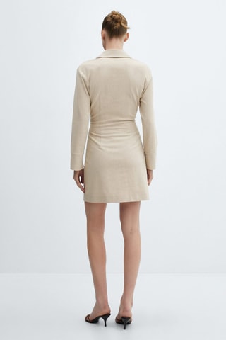 Robe détail noeud - Beige