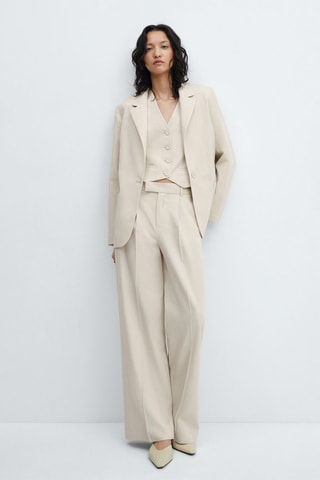 Veste costume poches - Beige