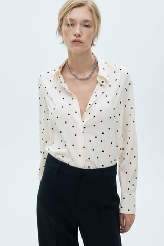 Chemise imprimée fluide - Vert