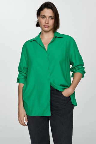 Chemise fluide lyocell - Vert