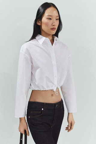 Chemise parachute coton - Blanc