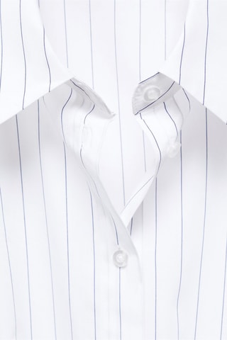 Chemise rayures noeud - Blanc