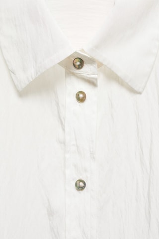Chemise effet froissé - Blanc
