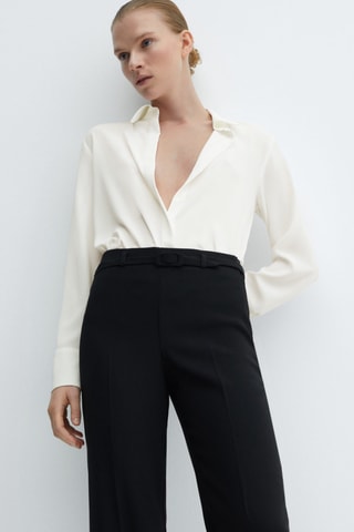 Chemise fluide regular-fit - Blanc cassé