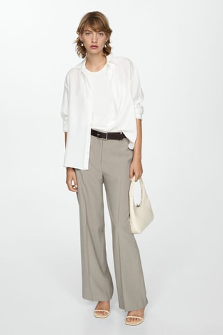 Chemise fluide Lyocell - Blanc cassé