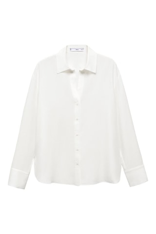 Chemise fluide Lyocell - Blanc cassé