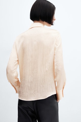 Chemise texturée satinée - Brut