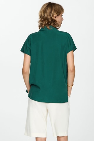 Chemise Lyocell manches courtes - Vert