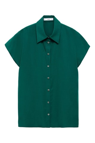 Chemise Lyocell manches courtes - Vert