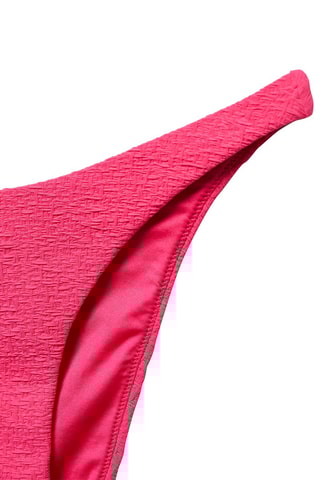 Culotte bikini classique texturée - fuchsia