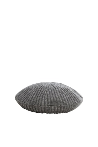 Béret en laine - Gris chiné