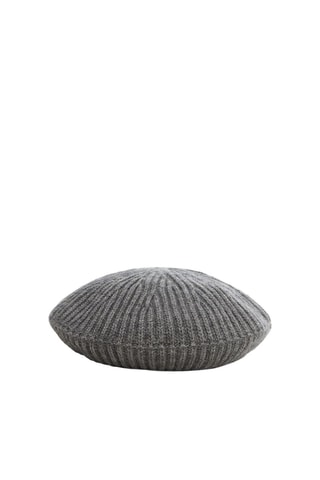 Béret en laine - Gris chiné
