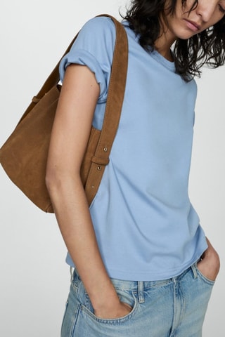 T-shirt coton manches courtes - Ciel