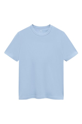 T-shirt coton manches courtes - Ciel