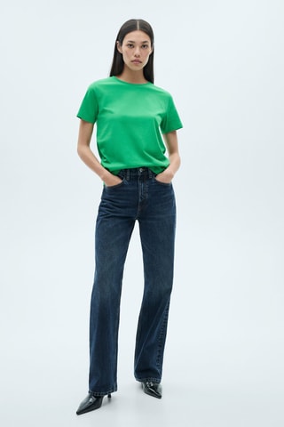 T-shirt coton manches courtes - Vert