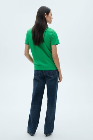 T-shirt coton manches courtes - Vert