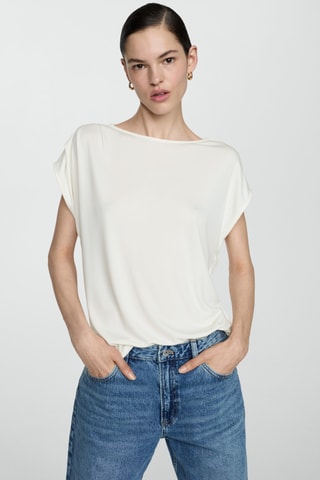 T-shirt manches courtes oversize - Ecru