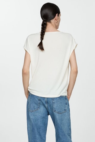 T-shirt manches courtes oversize - Ecru