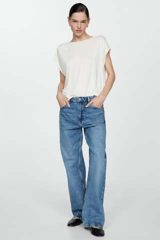 T-shirt manches courtes oversize - Ecru
