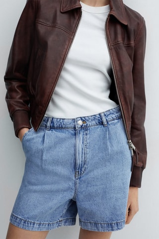 Short en jean - Bleu
