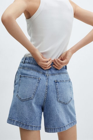 Short en jean - Bleu