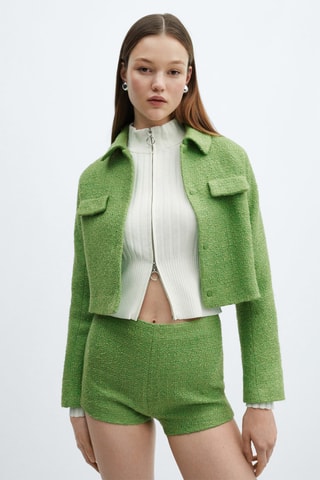 Short tweed - Vert
