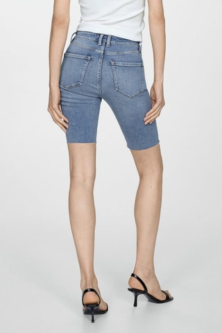 Bermuda en jean slim fit - Bleu