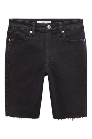 Bermuda en jean slim fit - Noir