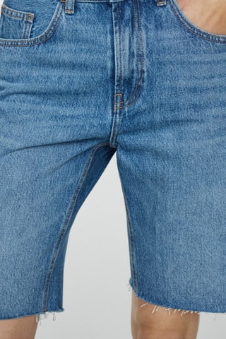 Bermuda en jean droit - Bleu