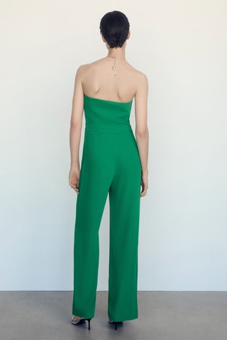 Combi-pantalon bustier - Vert