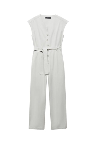 Combinaison noeud 100% coton - Gris clair chiné