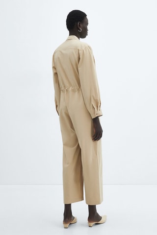 Combi-pantalon boutons - Marron