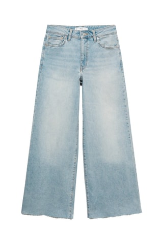 Jupe-culotte jean taille normale - Bleu clair