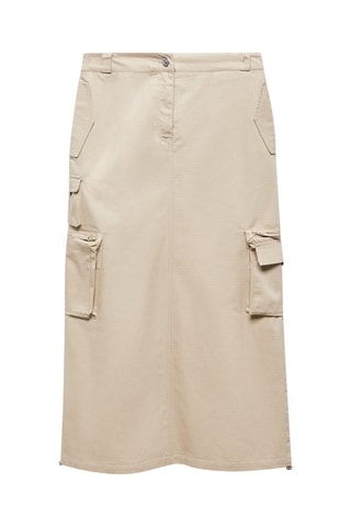 Jupe parachute poches cargo - Beige