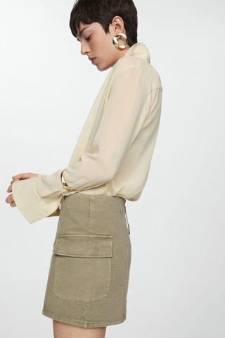Minijupe cargo - Kaki