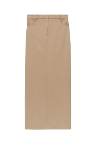 Jupe crayon longue - Beige