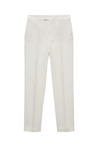 Pantalon de costume lin - Blanc