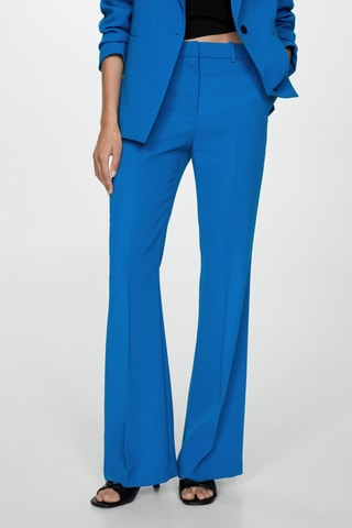 Pantalon de costume wideleg - Bleu