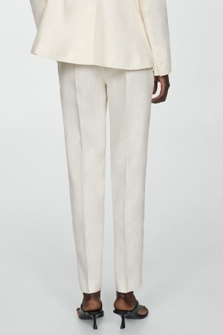 Pantalon costume 100% lin - Ecru
